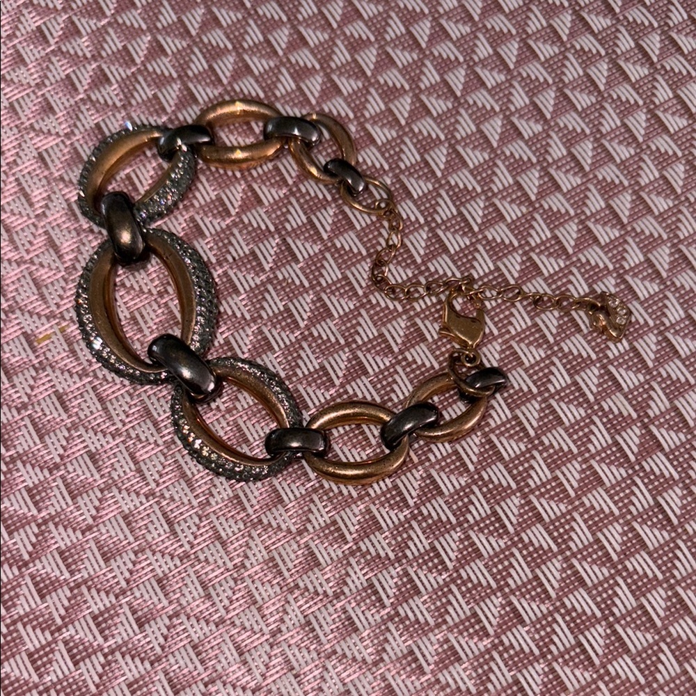 Swarovski Rose Gold and Silver Jewelry Set- Used- Good Condition- mid 2000s - Picture 4 of 9